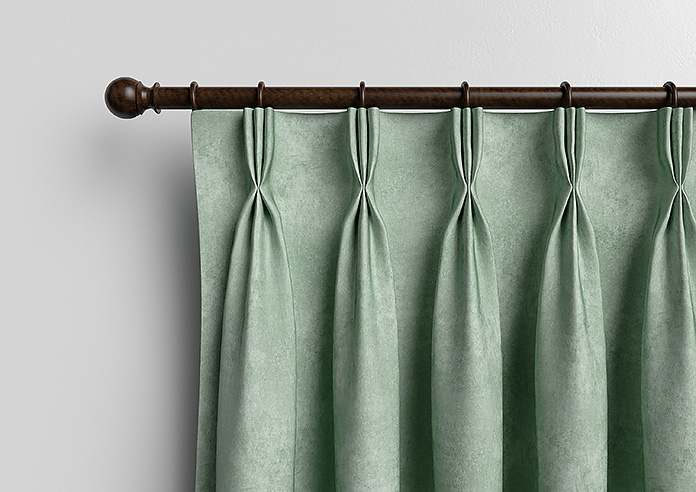 Florence Faux Suede, Light Jade - Made to Measure Curtains - Image 11